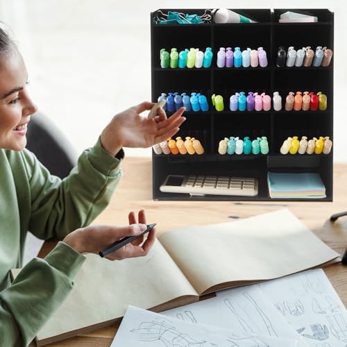MotiMind Acrylic Pen and Marker Organizer for 150 Markers