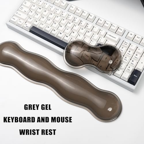Gel Keyboard Wrist Rest, Grey Wrist Pad for Computer Keyboard