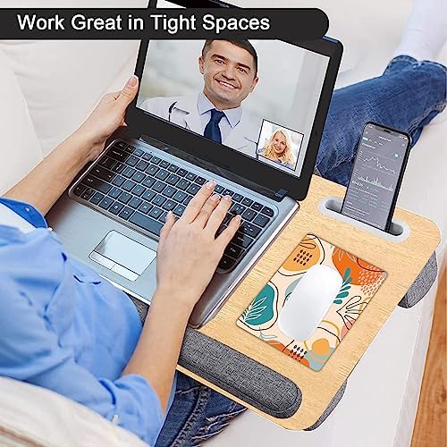 Small Mouse Pad, Mini Mouse Pad 6 X 8 Inch with Non-Slip Rubber Base for Keyboard Tray Laptops Wireless Mouse Home Office Travel, Washable & Portable (Modern Abstract Leaves)