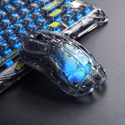 GravaStar Mercury M2 Wireless Gaming Mouse with RGB - Transparent Black