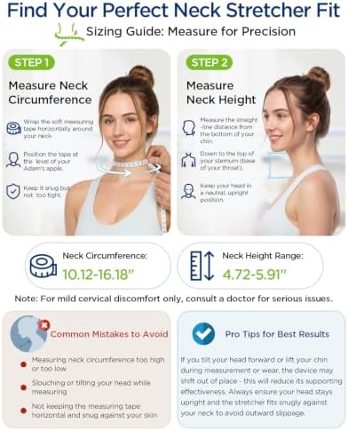 Neck Traction Device, Adjustable Neck Stretcher for Pain Relief