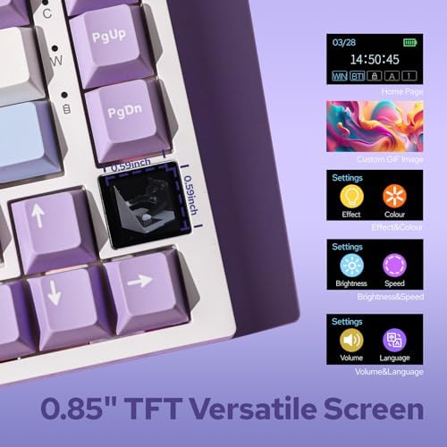 EPOMAKER Ajazz AK820 Pro Wireless Mechanical Keyboard with TFT Display&Knob