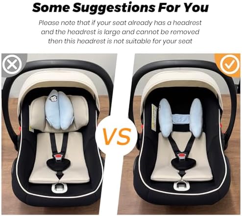 Baby Head Neck Support Pillow,Baby Travel Pillow Cushion for Car Seat