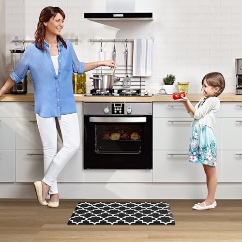 WISELIFE Anti Fatigue Mats for Kitchen Floor, 20" x 32", 4/5 Inch, Black