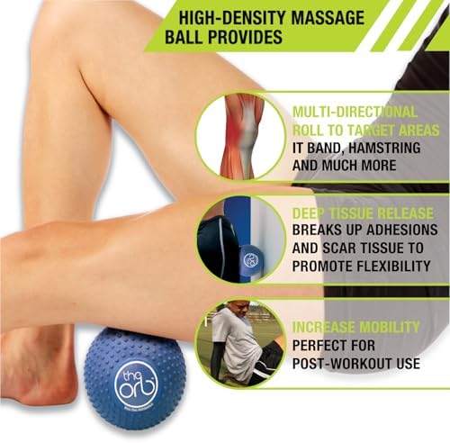 Pro-Tec Athletics Orb Massage Balls, Vary in Size and Color, Deep Tissue Massage, Muscle Relief, Promotes Flexibility, Hamstring, Quadriceps, Calf, Multi-Directional Massage Ball, Working Out
