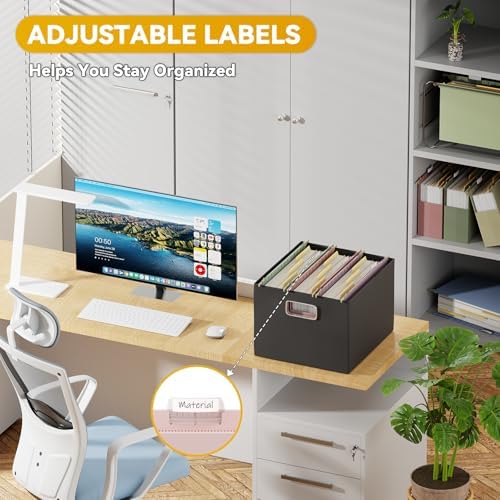 Plastic Hanging File Folders Legal Size,Heavy Duty 3" Expandable Legal Folders for Filing Cabinet,12 Pack Sturdy Extra Capacity Hang Folder with Tabs,Pastel Hanging File Organizer for File Box