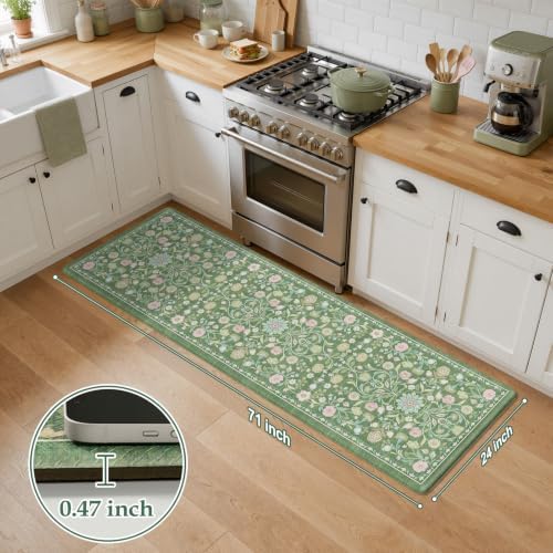 KIMODE Cushioned Kitchen Mats for Floor Anti Fatigue,Kitchen Runner Rugs