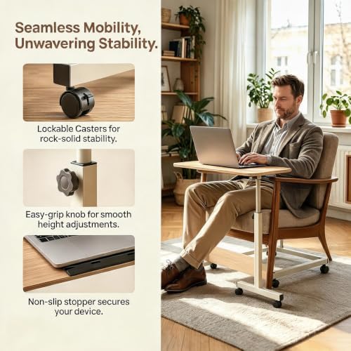 Garvee 32" Small Rolling Laptop Standing Desk