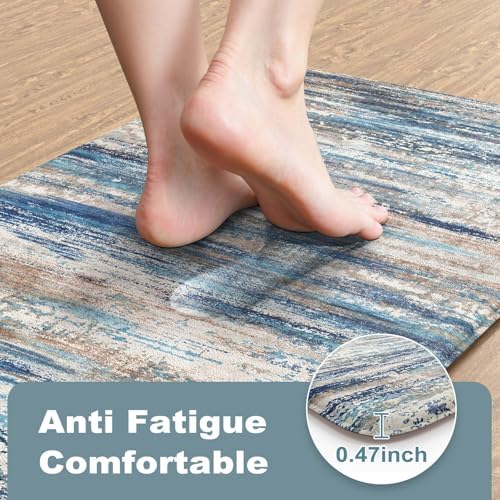 KIMODE Christmas Anti Fatigue Kitchen Mats for Floor,Farmhouse Kitchen Rugs