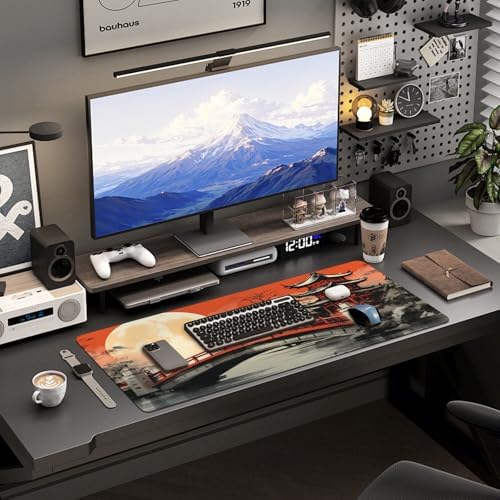 Mouse Pad Gaming - Desk Mat for Keyboard and Mouse - Large Mouse Pads for Desk, Gaming Mousepad with Non-Slip Base, Desks Pad (31.5" X 11.8") for Game, Office and Home