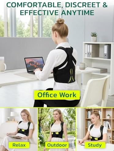 AOFIT Posture Corrector for Women for Rounded Shoulders Hunchback Black