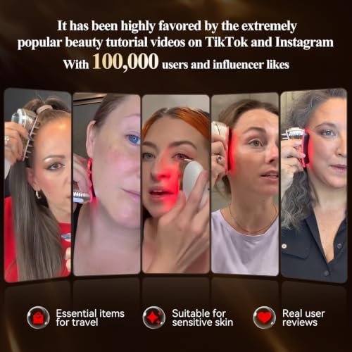 ANLAN 2-in-1 Electric Heated Gua Sha Tool & Scalp Massage Comb，Red Light