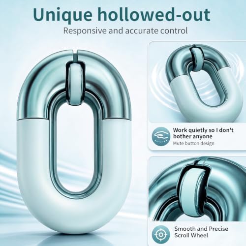 Bluetooth Mouse for Laptop Donut Green Wireless Mouse, Rechargeable