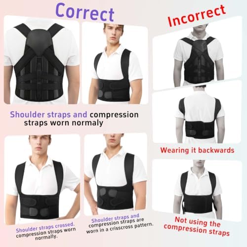 Back Brace Posture Corrector for Women and Men Comfortable Upper Support