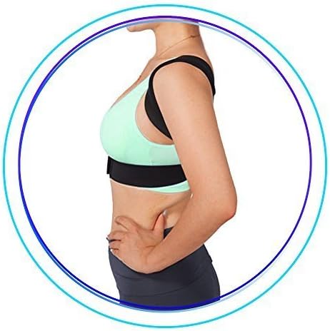 Berlin & Daughter Posture Corrector - Fully Adjustable Breathable Clavicle Chest Back Support Brace for Improves Posture & Provide Lumbar Support Back Pain Relief - Perfect for Men & Women - Small