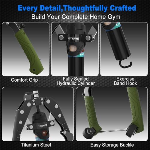HOTWAVE Twister Arm Trainer,Hydraulic Chest Expander for Full Body Strength