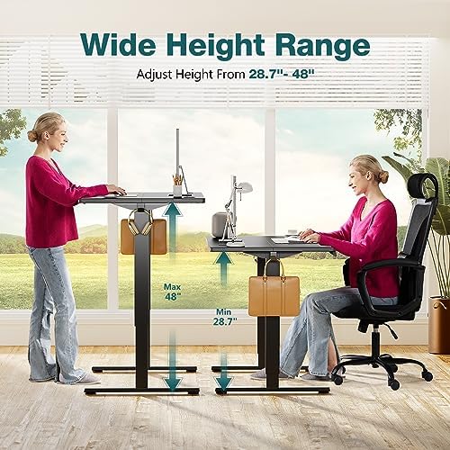 Sweetcrispy Electric Standing Desk, Computer Desk, 63x24 Inch