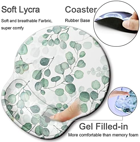 Ergonomic Mouse Pad with Wrist Rest Support,Gel Mouse Pads for Desk