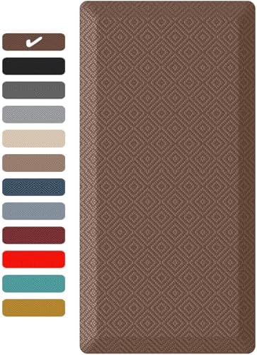 Ophanie Kitchen Mats for Floor 20x60 & 20x48 Brown