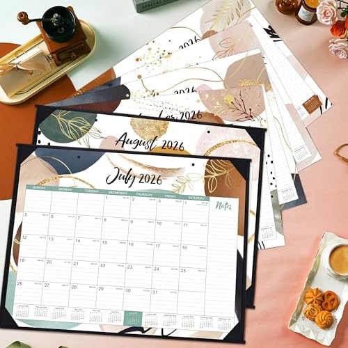 2026-2027 Desk Calendar - Desk Calendar 22'' x 17'', Jul 2026 - Dec 2027