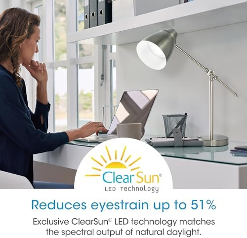 OttLite Harmonize LED Desk Lamp with USB Port, Brushed Nickel