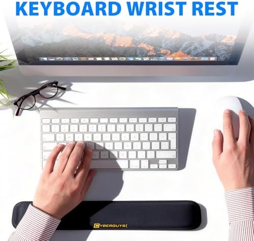 Cyberguys! Ergonomic Mouse Wrist Rest, Silicone Gel Wrist Pad for Mouse