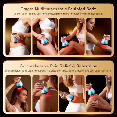 Electric Lymphatic Drainage Massager for Body Anti-Cellulite Sculpting Tool