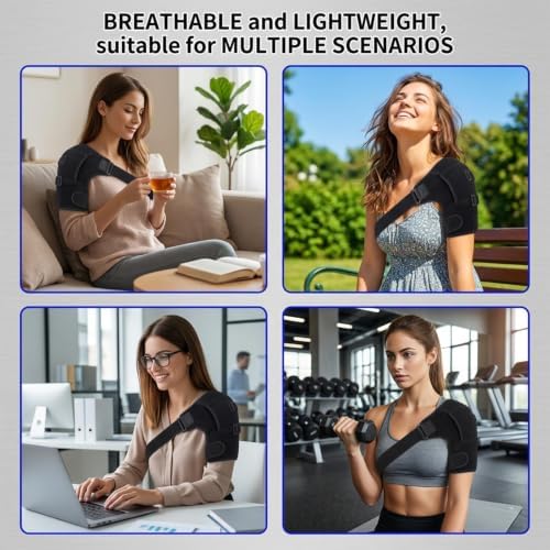 Shoulder Brace for Women and Men Rotator Cuff Injury Support, Adjustable