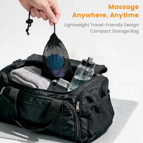 2 Pack Massage Lacrosse Balls for Myofascial Release, Trigger Point Therapy
