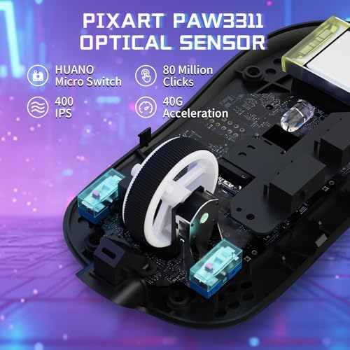 ATTACK SHARK X8 SE Tri-Mode Wireless Gaming Mouse Ergonomic 59g Lightweight