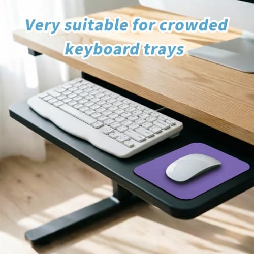 Small Mouse pad, with Edge-Sewn Design, extends Service Life by Twice, occupying the Optimal Size for the Mouse and Wrist Position. (Purple)
