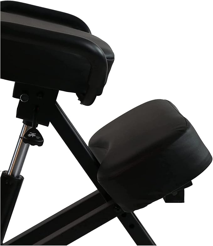 Master Massage Ergonomic Kneeling Chair with Back Support for Office -Posture Chair with Angled Seat and Backrest for Home and Office-Posture Correction Stool-Improve Your Posture