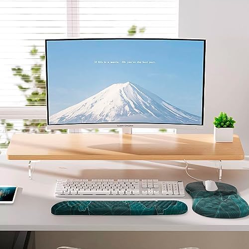 Ergonomic Mouse Pad with Wrist Support and Keyboard Wrist Rest Set