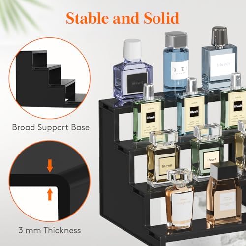 Lifewit Perfume Organizer, Cologne Stand Tool-Free Assembly, 9", 2 Pcs