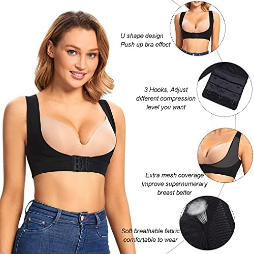 JOYSHAPER Chest Brace Up for Women Posture Corrector Shapewear Vest Tops Bra Support Shaper