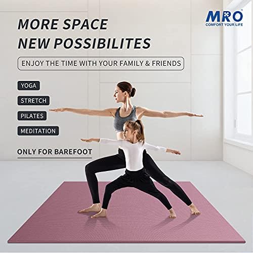 MRO Extra Large Yoga Mat, 12'x6'/9'x6'/7'x5'/6'x4' (9MM)