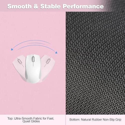 Pink Desk Mat,Large Gaming Mouse Pad 27.5x11.8In(70x30 Pink)
