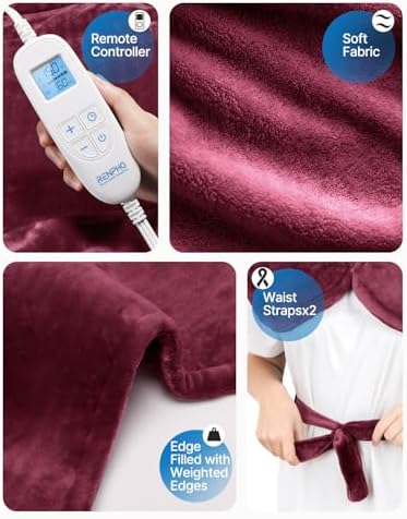 RENPHO Electric Heating Pad for Back, Neck & Shoulders, Large Heating Pad