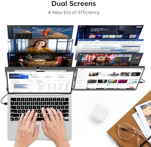 Dopesplay 14.1" FHD 1200P Laptop Screen Extender Dual Monitor for 14-17"