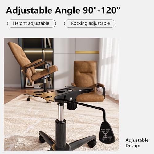 GXJ Brown Office Chair with Memory Foam Seat