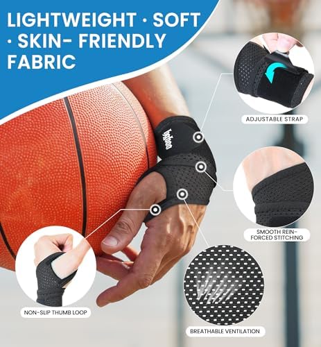 2-Pack Ultra-Thin Wrist Braces, Breathable Comfort Mesh Fabric Support for Pain Relief - Ideal for Carpal Tunnel, Tendonitis, Sports, Fitness and Daily Use - Adjustable Wrist Support (Black)
