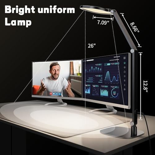 LitONES LED Desk Lamp for Home Office, Eye-Caring Diffused Desk Light