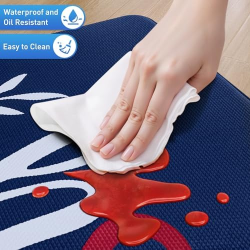 HappyTrends Kitchen Mat for Floor, 2PCS Anti-Fatigue Kitchen Rugs