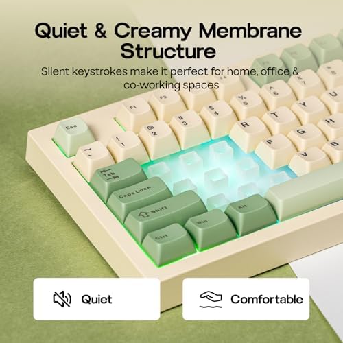 EPOMAKER Aula S102 PRO Membrane Gaming Keyboard w/TFT Screen & Volume Knob
