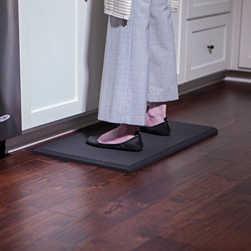 iPrimio Anti Fatigue Standing Desk Mat, 1 Inch Thick, 36" x 24", Black