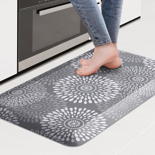 Kitchen Mat Water-Resistant Kitchen Rugs Cushioned Anti-Fatigue Floor Mat