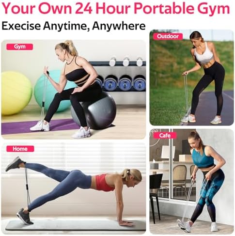 Resistance Bands with Handles, Figure 8 Fitness Bands, Exercise Bands Set
