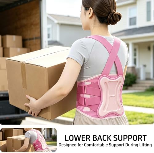 Work Back Brace for Men and Women Posture Corrector Lower Back Support