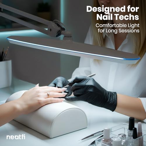 Neatfi LED Desk Lamp, 2200 Lumens, 24W, 23" Wide, Non-CCT (White)