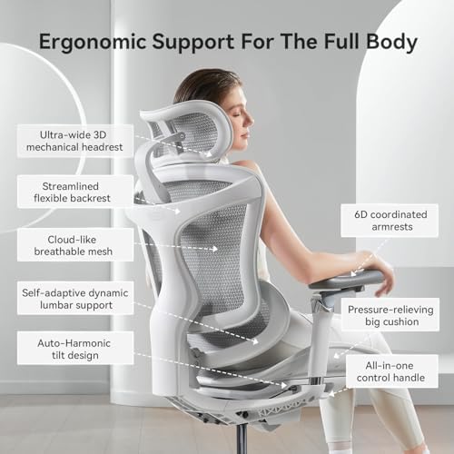 SIHOO Doro C300 Pro Ergonomic Office Chair with Ultra-Soft 6D Armrests